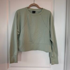 Nike mint green cropped sweatshirt